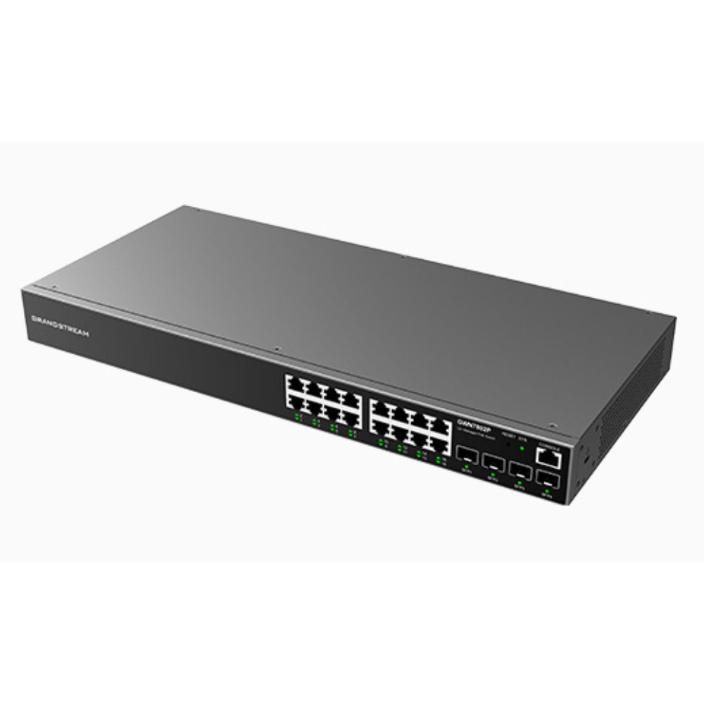 Grandstream GWN7802P 16-Port Gigabit Managed PoE Switch with 4 SFP Uplink Ports Advanced Networking Solution