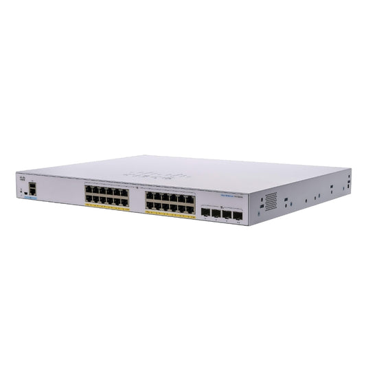 Cisco Business 350 Series 24-Port Gigabit PoE+ Managed Switch with 4x 10G Uplink Ports