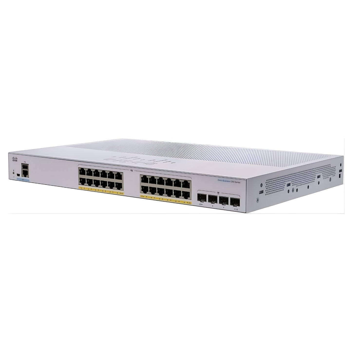 Cisco Business 350 Series 24-Port Gigabit PoE Managed Switch with 4x Gigabit Uplink Ports