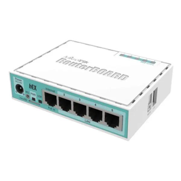 MikroTik hEX Gigabit Ethernet Wired Router with Dual-Core CPU and IPsec Hardware Acceleration